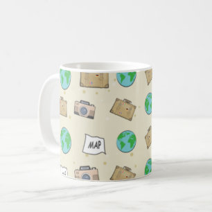 Travelling Style Pattern Coffee Mug