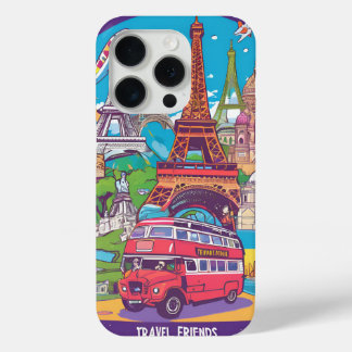 Travelling the World iPhone 15 - Stylish  iPhone 15 Pro Case