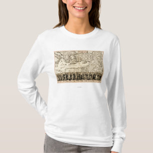 Travels of the Apostle PaulPanoramic Map T-Shirt