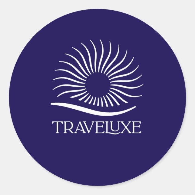 Traveluxe Logo Round Sticker (Front)