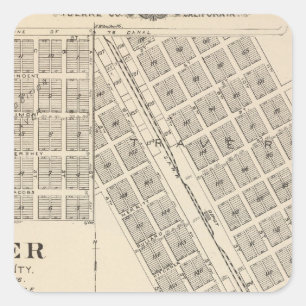 Traver, Tulare County Square Sticker