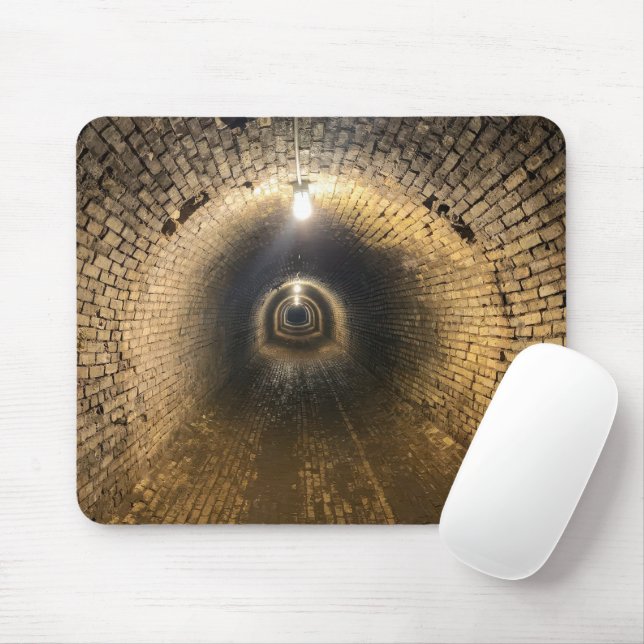 Traverse City Asylum Tunnel Mouse Pad (With Mouse)