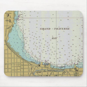 Traverse City Harbour Chart Mouse Pad