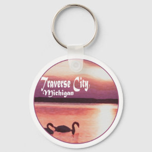 Traverse City, Michigan Key Ring