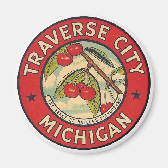 Traverse City, Michigan Magnet (Front)