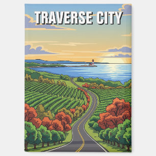 Traverse City Michigan Travel Magnet