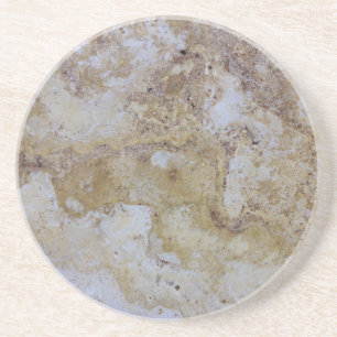 travertine stone look coaster