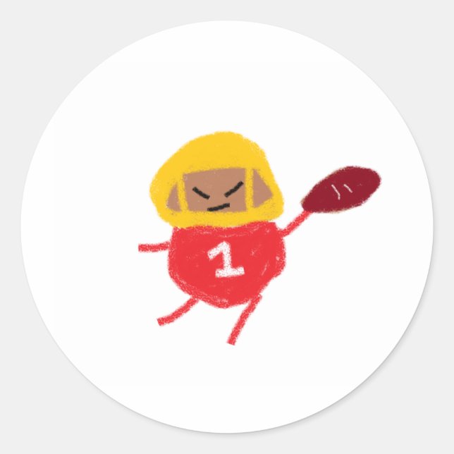 Travis Kale Spudball Classic Round Sticker (Front)