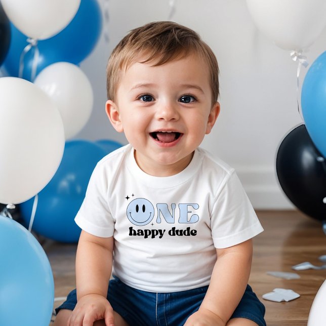 TRAVIS One Happy Dude Yellow Smile Face  Baby T-Shirt (Creator Uploaded)