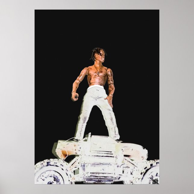 Travis Scott Rodeo A3 size extended Album inverted Poster (Front)