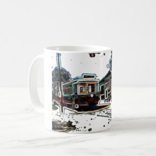 TRC Neon streetcar at stn Small Magic Mug