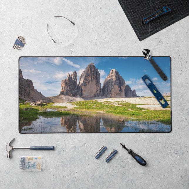 Tre Cime di Lavaredo/Drei Zinnen Dolomite mountain Desk Mat (Workstation)