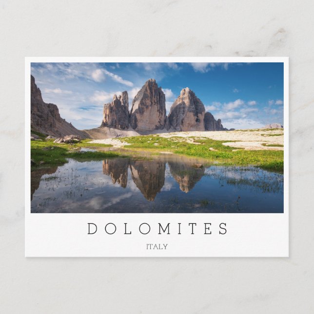 Tre Cime di Lavaredo/Drei Zinnen Dolomite mountain Postcard (Front)