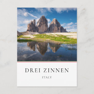 Tre Cime di Lavaredo/Drei Zinnen Dolomite mountain Postcard