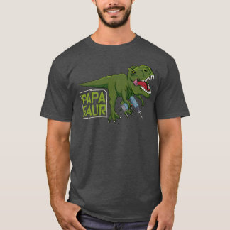Tre Craftsman Dad Dinosaur Handyman Father retro T-Shirt