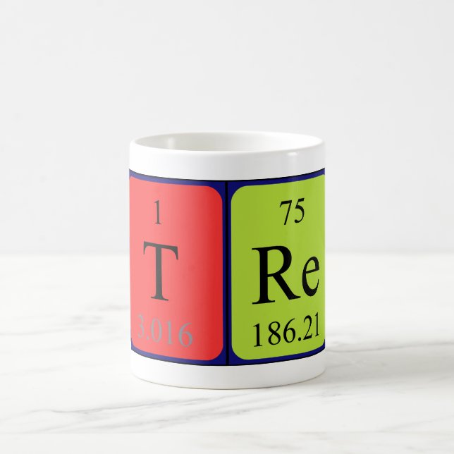 Tre periodic table name mug (Center)
