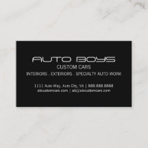 Tread Auto Business Card