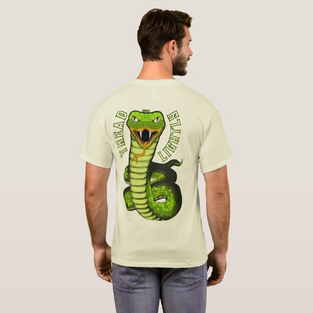 Tread Fed Lightly Double Sided Snake T-Shirt (Back Full)