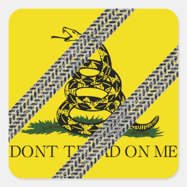 Tread on Them! Square Sticker (Front)
