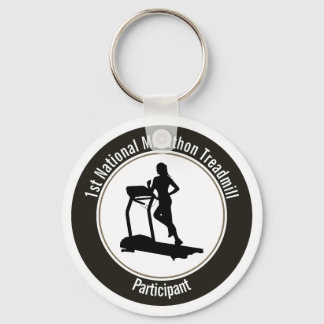 Treadmill Marathon Key Ring