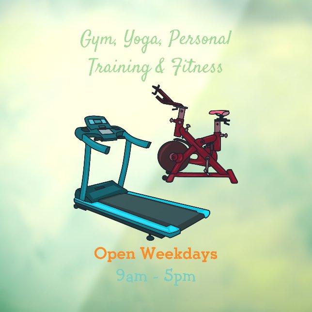 Treadmill & spinning bike cartoon illustration (Sheet 3)