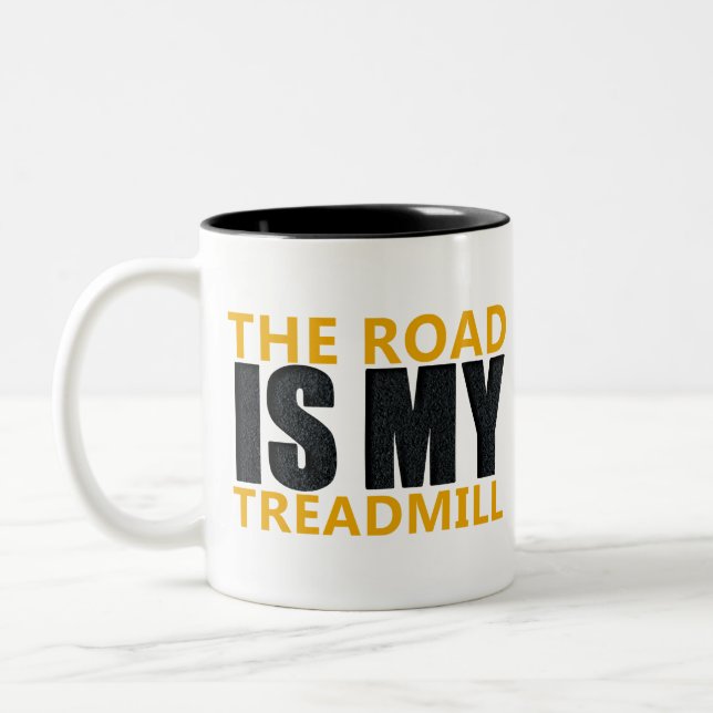 Treadmill Two-Tone Coffee Mug (Left)