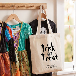 Treak or Treat Personalised Halloween Goody Bag