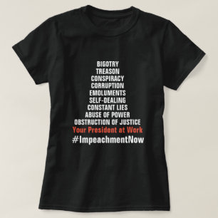 Treason Collusion Corruption Obstruction Impeach T-Shirt