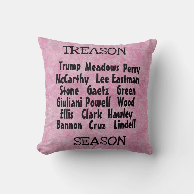 Treason Season Throw Pillow (Front)