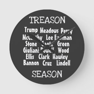 Treason Season Wall Clock