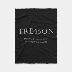 Treason Tre45on Distressed Impeach Fleece Blanket