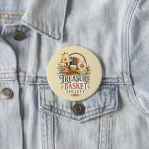 Treasure Basket Society Cottagecore 7.5 Cm Round Badge