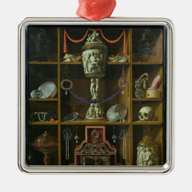 Treasure Chest, 1666 Metal Ornament (Front)