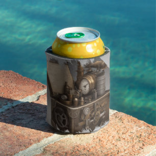 Treasure chest with gears can cooler