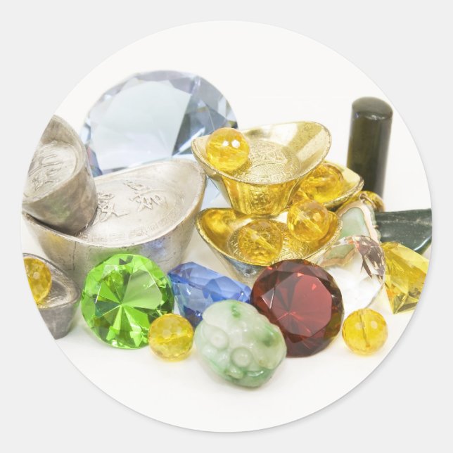 Treasure Classic Round Sticker (Front)