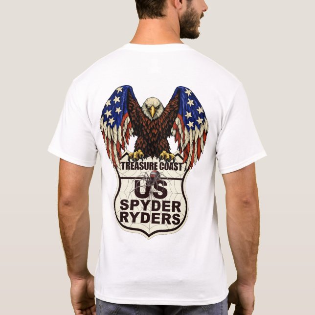 Treasure Coast Chapter - Eagle Logo 2s T-Shirt (Back)
