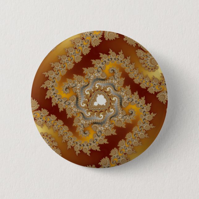 Treasure - Fractal 6 Cm Round Badge (Front)