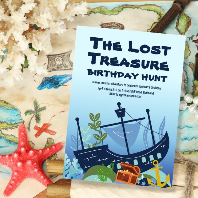 Treasure Hunt Birthday Invitation (Creator Uploaded)