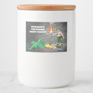 Treasure Hunt Party Birthday Food Label
