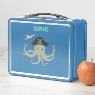 Treasure Hunter Pirate Birthday Metal Lunch Box