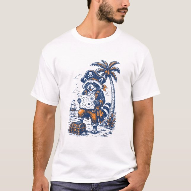 Treasure Hunter Racoon T-Shirt (Front)