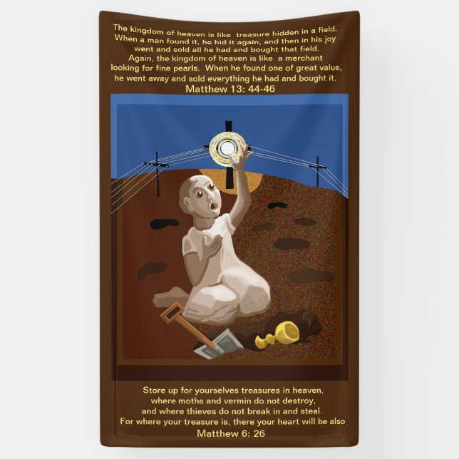 Treasure in a field banner (Vertical)