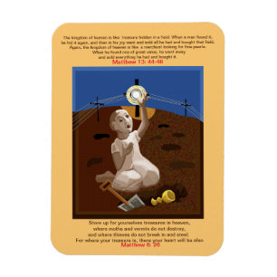 Treasure in a field magnet