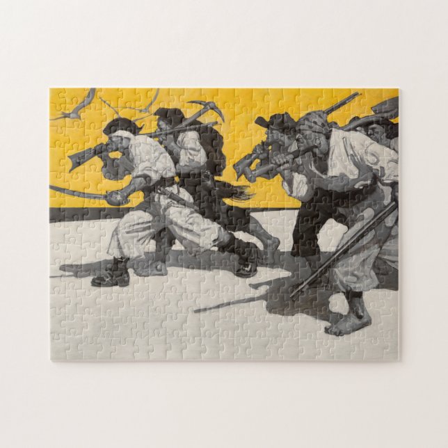 Treasure Island, 1911 by Newell Convers Wyeth Jigsaw Puzzle (Horizontal)