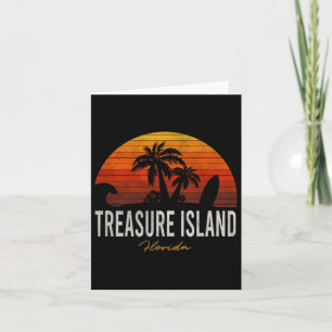 Treasure Island Beach Florida Fl Palms Vacation Su Card