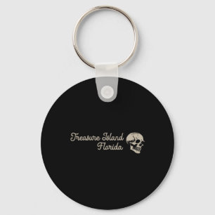 Treasure Island Florida Fl Retro Surfer Front And Key Ring