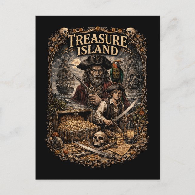 Treasure Island Postcard (Front)