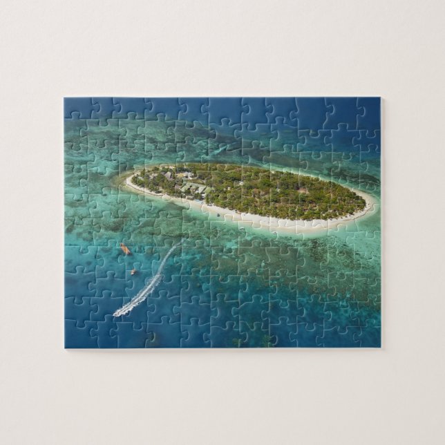 Treasure Island Resort and boat, Fiji Jigsaw Puzzle (Horizontal)