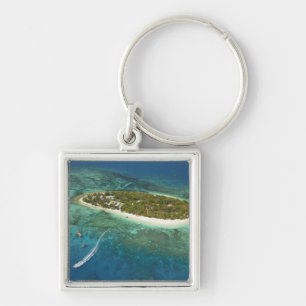 Treasure Island Resort and boat, Fiji Key Ring