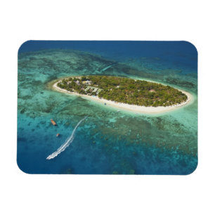 Treasure Island Resort and boat, Fiji Magnet